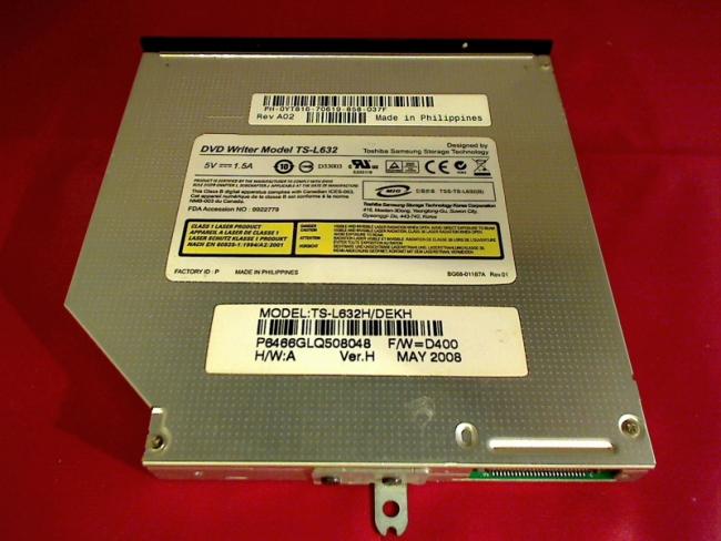 DVD Brenner TS-L632 mit Blende & Halterung Dell M90 PP05XA