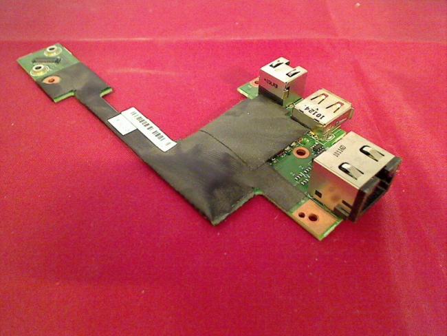 USB LAN Ethernet Modem Port Buchse Board Modul Platine Lenovo T510 4384-BB3