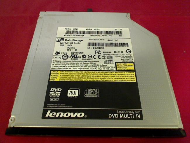 Brenner DVD Multi IV GU40N mit Blende & Halter Lenovo T500 2056-BZ8