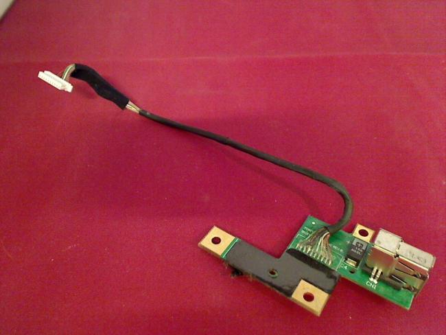USB Port Buchse Switch Board Modul Platine Kabel Cable Lenovo T400 2768-GP6