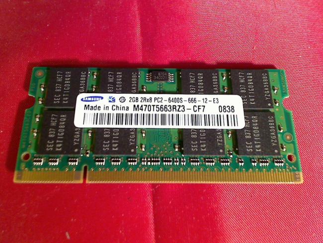 2GB DDR2 PC2-6400S Samsung SODIMM Ram Arbeitsspeicher Dell D830 PP04X