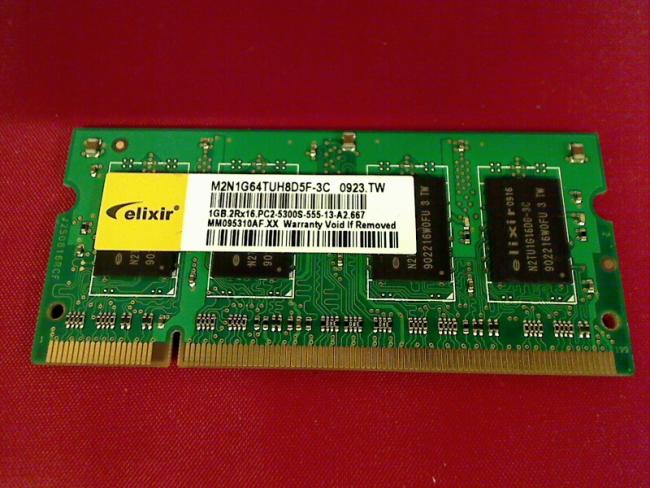 1GB elixir DDR2 PC2-5300S SOMIMM Ram Arbeitsspeicher HP EliteBook 8530p