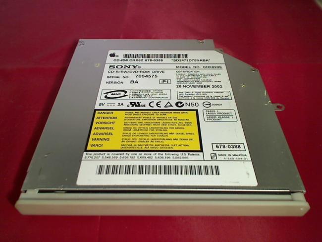 CD-R/RW/DVD-Rom mit Blende & Halterung Apple iBook 12.1" A1005