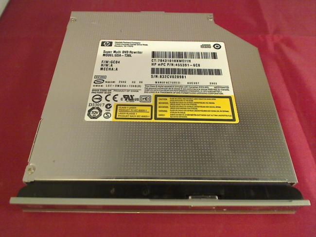 DVD Brenner GSA-T30L SATA mit Blende & Halterung HP DV7 DV7-1106eg