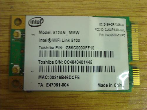 WLan WiFi Board Modul Platine Fujitsu Siemens Amilo Xa 2528 Xa 2529