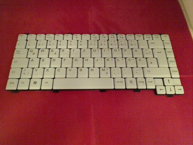 Tastatur Keyboard Deutsch Original weiß Fujitsu Amilo L7300