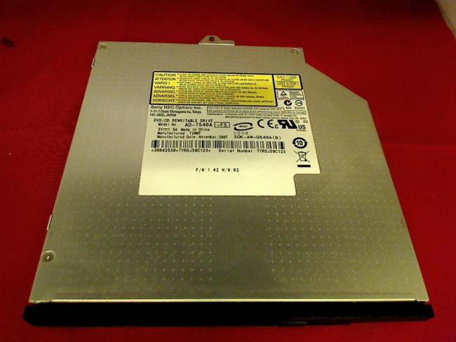 DVD Brenner AD-7540A mit Blende & halterung Fujitsu Xa2528 Xa2529