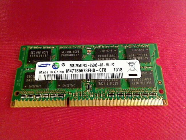 2GB DDR3 PC3-8500S Samsung SODIMM Ram Arbeitsspeicher Toshiba L670 - 170