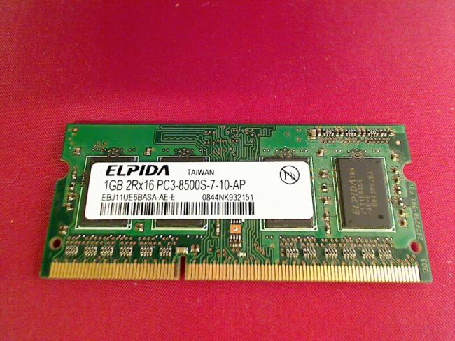 1GB DDR3 PC3-8500S Elpida SODIMM Ram Arbeitsspeicher Toshiba L670 - 170