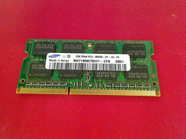 2GB DDR3 PC3-8500S SODIMM Ram Arbeitsspeicher Acer 5810T MS2272