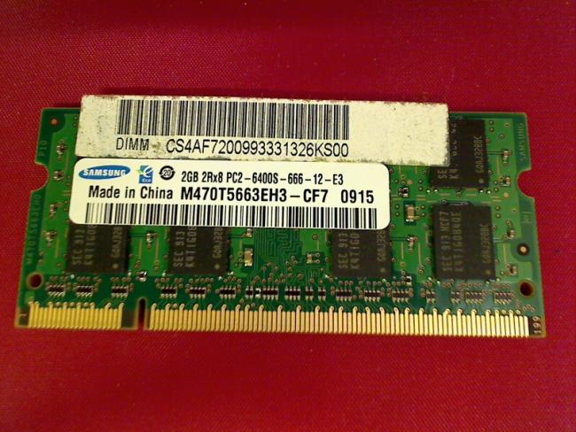 2GB DDR2 PC2-6400S Samsung SODIMM Ram Arbeitsspeicher Medion MD97860 P7612