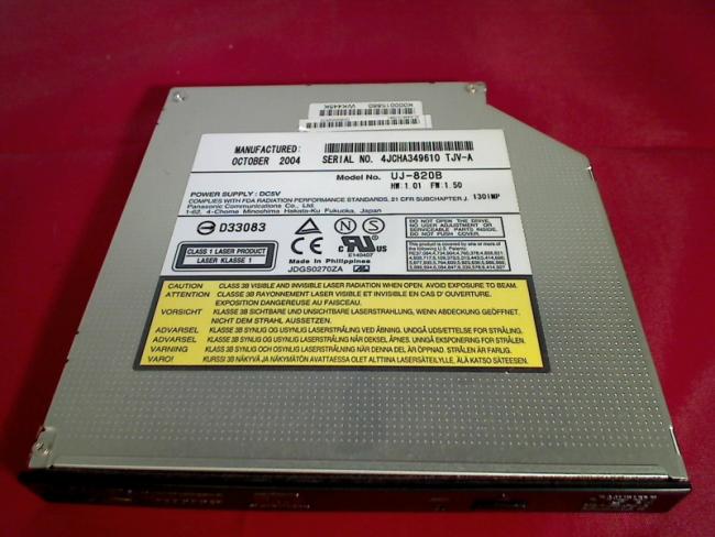 DVD Brenner UJ-820B mit Blende & Halterung Toshiba M30X-148