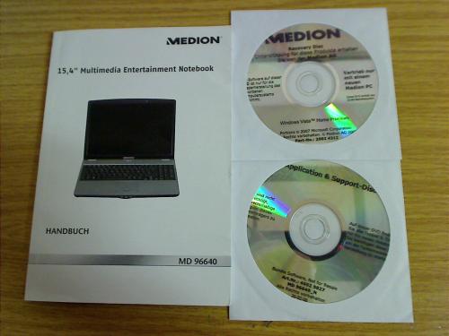 Recovery DVDs & Handbuch für Medion MD96640