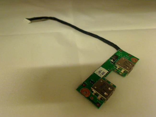 USB Port Buchse 2-fach Board Kabel Cable Fujitsu Amilo La1703 (2)