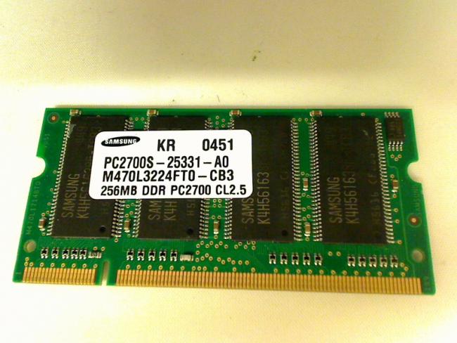256MB DDR PC2700S Samsung SODIMM Ram Arbeitsspeicher Dell D800 PP02X