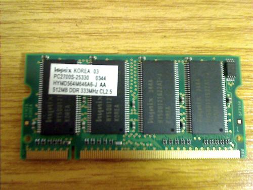 512 MB Ram Arbeitsspeicher DDR1 333MHz PC2700S HP Compaq nx7010 PP2080