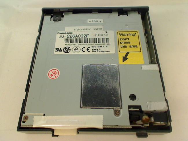 Floppy Diskettenlaufwerk JU-226A032F mit Einbaurahmen AMS Tech Rodeo 5000