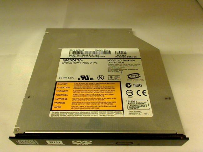 DVD Brenner Sony DW-D56A mit Blende & Halter aus Dell Inspiron 6000 PP12L