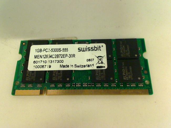 1GB DDR2 PC2-5300S swissbit SODIMM Ram Speicher Asus Eee PC 900 (1)