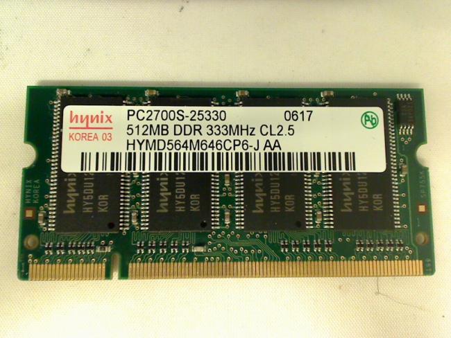 512MB DDR PC-2700S 333MHz SODIMM Ram Arbeitsspeicher Memory FS Amilo L1300