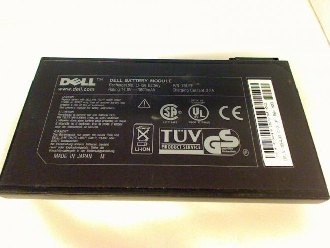 Original Akku 14.8V 3800mAh 75UYF Dell PPL CPi D300XT