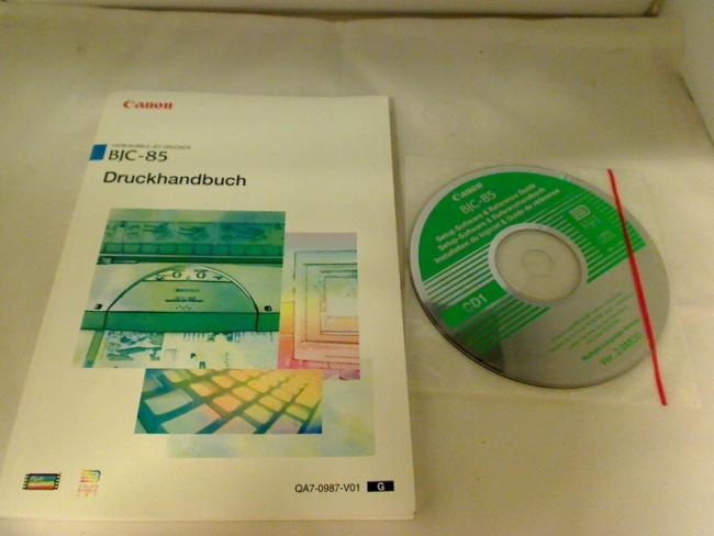 Benutzerhandbuch Anleitung & Treiber Install CD Canon BJC-85