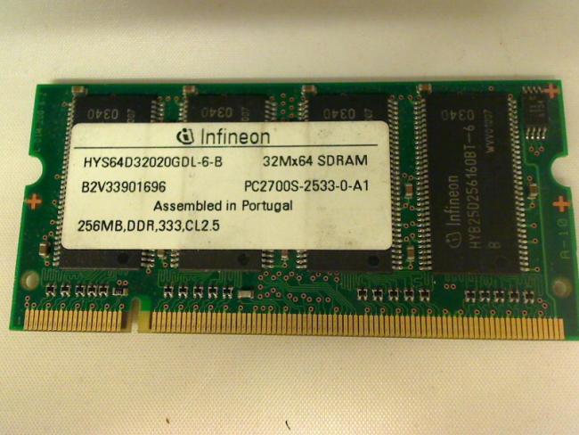 256MB Infineon DDR PC2700S 333 Ram Memory Sony PCG-8A3M PCG-GRX315MP