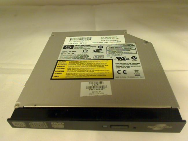 DVD Brenner DS-8A1H 449935-001 mit Blende & Halterung HP DV6500 dv6650eg