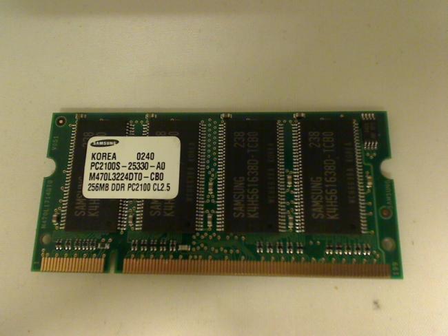 256MB DDR PC2100 Samsung SODIMM Ram Arbeitsspeicher Fujitsu Amilo-A CY26
