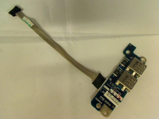 USB Port Buchse 2-fach Board Modul Platine Kabel Cable Acer Aspire 5710 JDW50