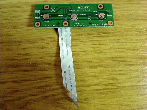 Schalter Switch Board Platine Modul Kabel Sony PCG-F160