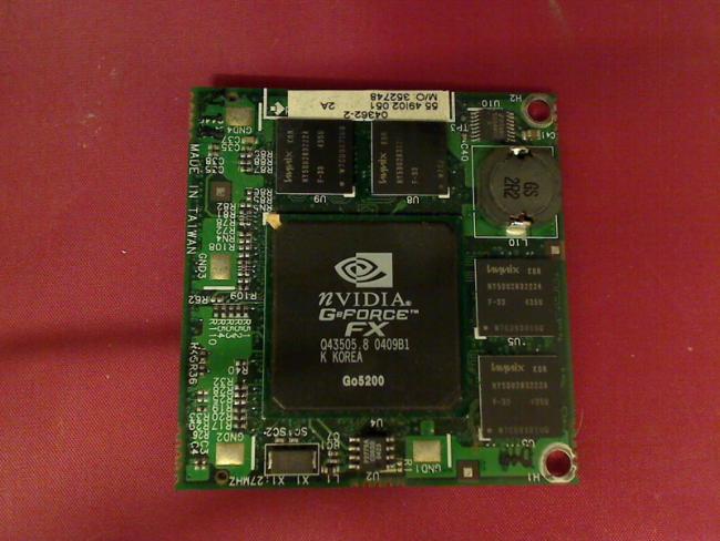 GPU Grafik Karte Board NVIDIA GeForce FX Go5200 Acer 1360 MS2159W (100% OK)