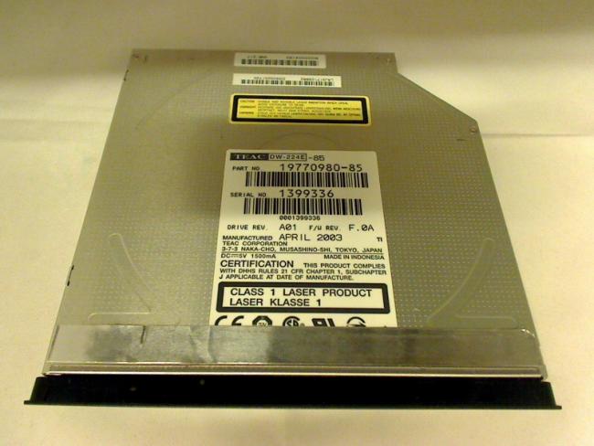 DVD ROM DW-224E-85 IDE mit Blende Toshiba Satellite 1130