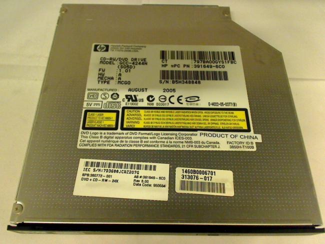 CD-RW / DVD Drive GCC-4244N mit Blende & Halterung Compaq nc6120 HSTNN-105C