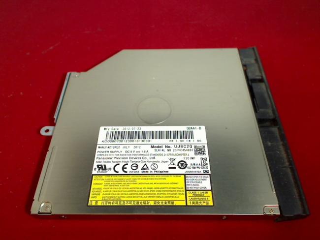 DVD Brenner SATA UJ8C2Q mit Blende & Halterung Acer Aspire V5-531 MS2361