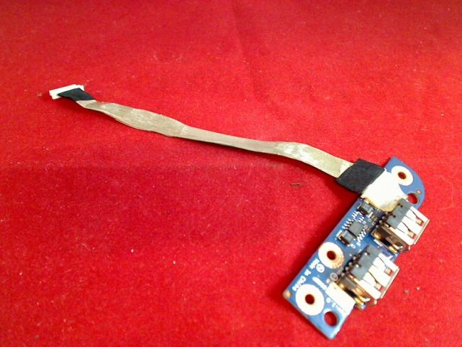 USB Port Buchse Board Kabel cable Platine Modul Packard Bell LJ71 KBYF0