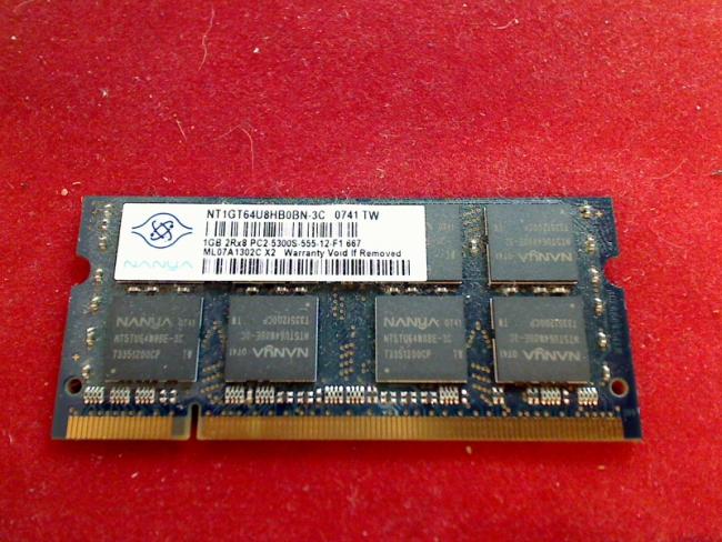 1GB DDR2 PC2-5300S NANYA SODIMM Ram Arbeitsspeicher Asus PRO50