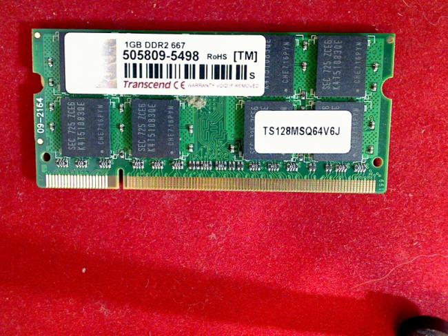 1GB DDR2 667 Transcend SODIMM Ram Arbeitsspeicher MSI EX600 MS16362