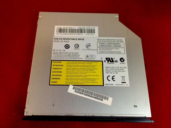 DVD Brenner SATA DS-8A4SH mit Blende & Abdeckung Acer Extensa 5235 ZR6