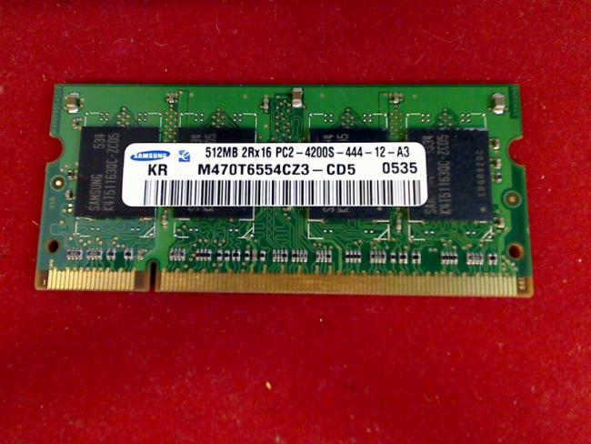 512MB DDR2 PC2-4200S Samsung SODIMM Ram Arbeitsspeicher Fujitsu Amilo M3438G
