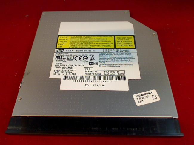 DVD Brenner IDE ND6650A mit Blende & Halterung Fujitsu Amilo M3438G