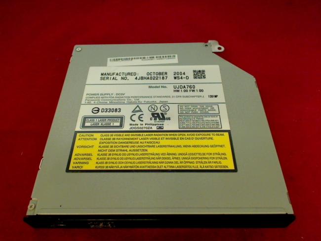 DVD UJDA760 IDE mit Blende & Halterung Acer 1360 1362LC