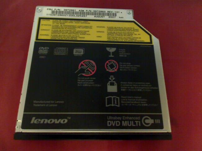 DVD Brenner UJ-860 IDE mit Blende & Halterung Lenovo R61i 8932-AEG