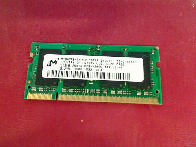 512MB DDR2 PC2-4200S SODIMM Ram Arbeitsspeicher Dell 9300 PP14L