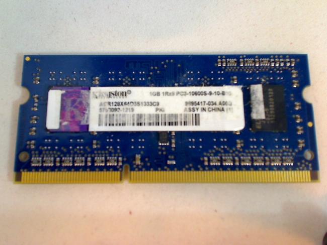 1GB Kingston DDR3 PC3-10600S SODIMM Ram Arbeitsspeicher Acer Aspire One D270 ZE7