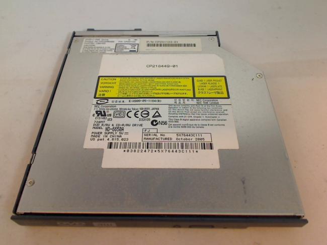 DVD Brenner ND-6650A mit Blende & Einbaurahmen Adapter Fujitsu LifeBook C1320D