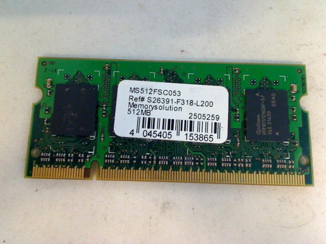 512MB DDR2 MS512FSC053 SODIMM Ram Arbeitsspeicher Fujitsu LifeBook C1320D