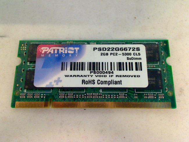 2GB DDR2 PC2-5300 PSD22G6672S SODIMM Ram Arbeitsspeicher IBM Lenovo T61 6465