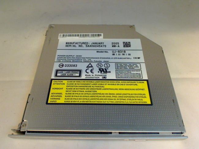 DVD ROM CD Brenner UJ-831B mit Blende & Halter Gericom Overdose Radeon 2040 XL