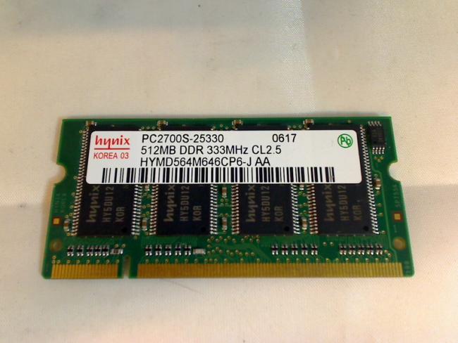 512MB DDR PC2700S Hynix SODIMM Ram Arbeitsspeicher Fujitsu M7405